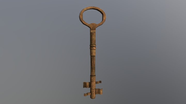 Rust Key 3D Model