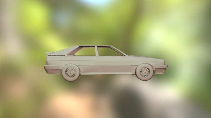 Audi Quattro WIP 3D Model