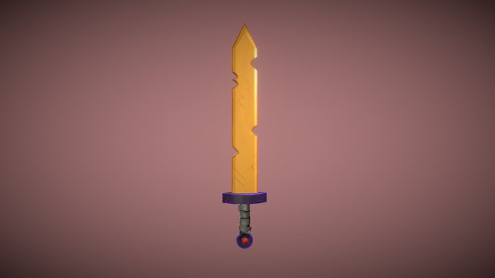 Finn's Gold Sword, Scarlet 3D Model