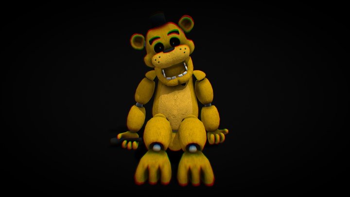 I6NIS Golden Freddy 3D Model