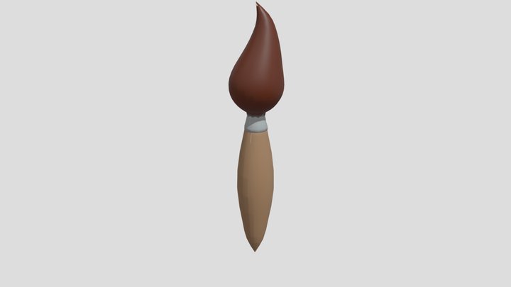 3D model Paint Brushes VR / AR / low-poly