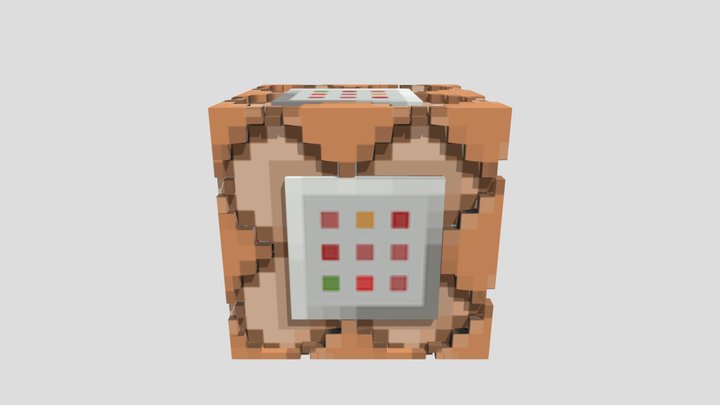 Minecraft Command Block 3D Model
