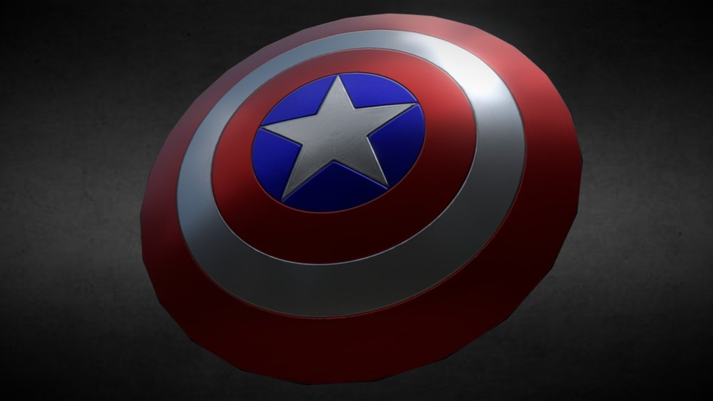 Captain America Shield - 3D model by twistedartwork [cc92432] - Sketchfab