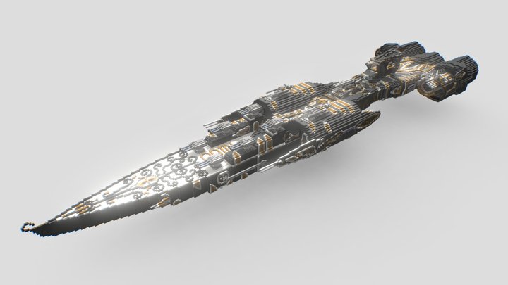 奧丁戰艦 3D Model