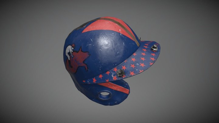 Rock Championship Riot Helmet 3D Model