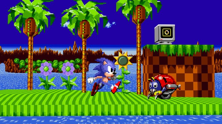 Sonic The Hedgehog (Green Hill Zone Act 1) 3D Model