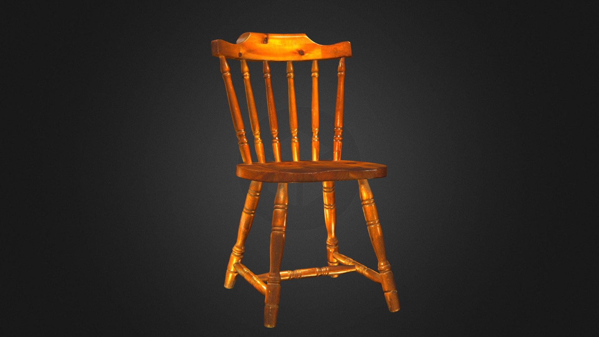 Wooden Chair 3D Scan - Artec Eva