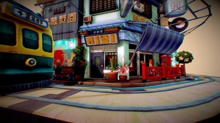 Little Tokyo_Night Owl 3D Model