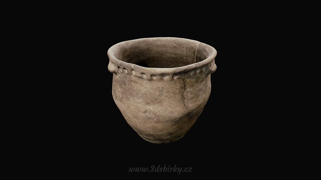 Ceramic cup / Keramická nádoba — Sketchfab embed 3D viewer