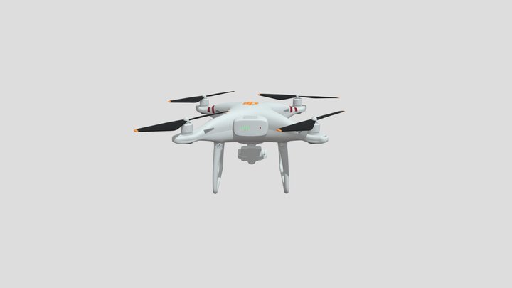 DJI Drone Model 3D Model