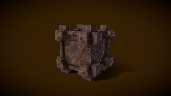 Sci-Fi Crate 3D Model