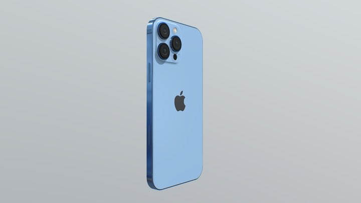 Iphone 13 Pro Max Sierra Blue 3D Model