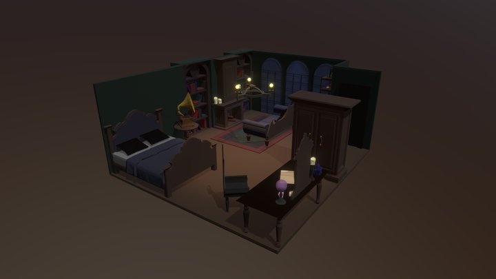 Gothic Room Final Nanna Rond 3D Model