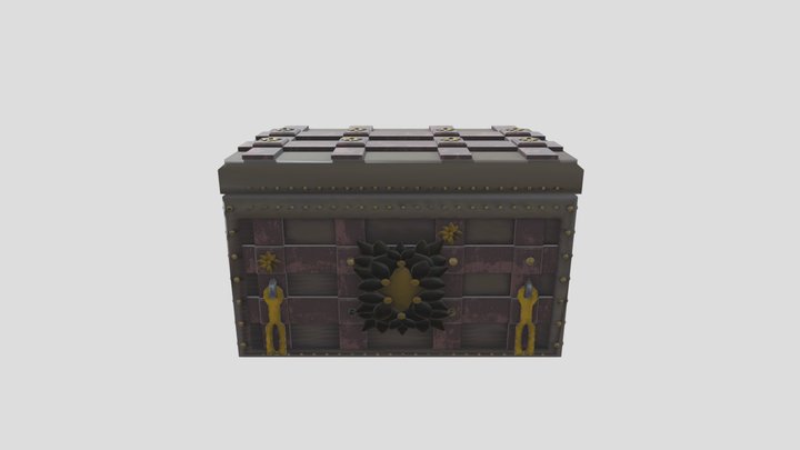 Spanish Armada Treasure Chest 3D Model