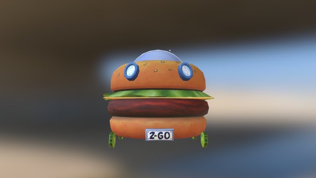 Car Burger 3D Model