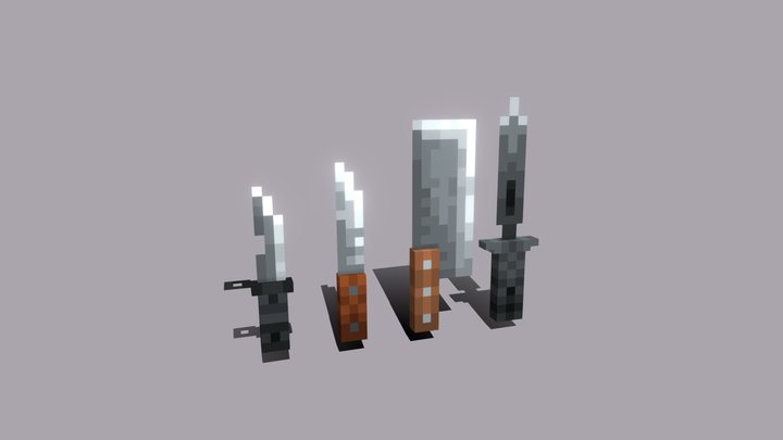 Knifes Pack 3D Model