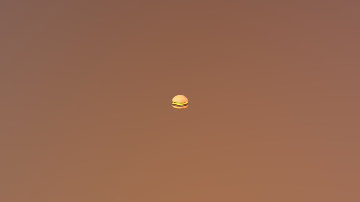 Burger_SUPER_DUPER_LOW_POLY 3D Model