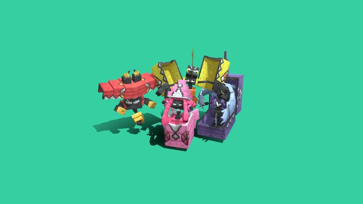 The Island Guardians (Tapu Quartet) 3D Model