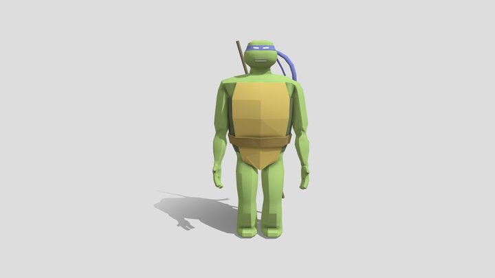 Donatello - Low Poly Character Assignment 3D Model
