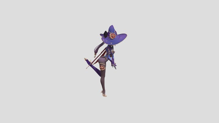 Mona stand pose 3D Model