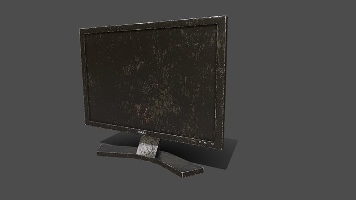 Discarded Monitor 3D Model