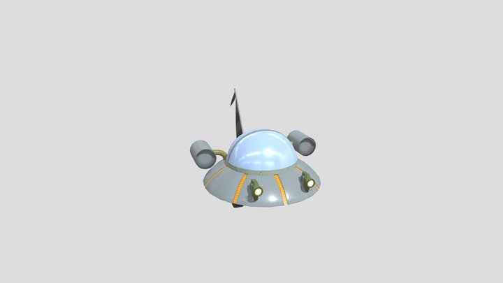 Rick's Car / Ufo (Rick and Morty) 3D Model