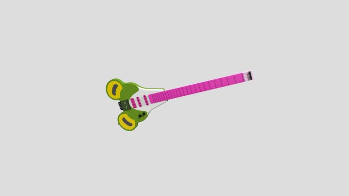 The Electric Guitar Frog 3D Model