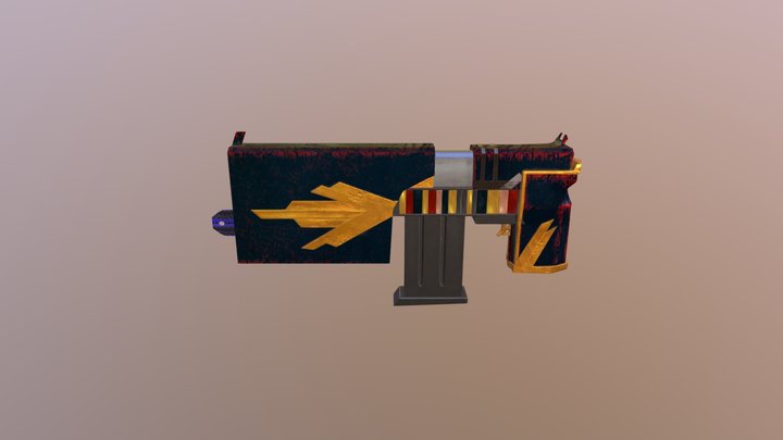 Book Gun 3D Model