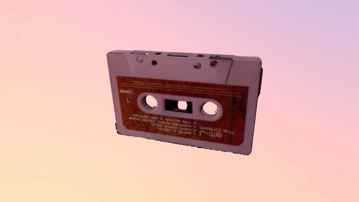 alt-J Pink Casette 3D Model