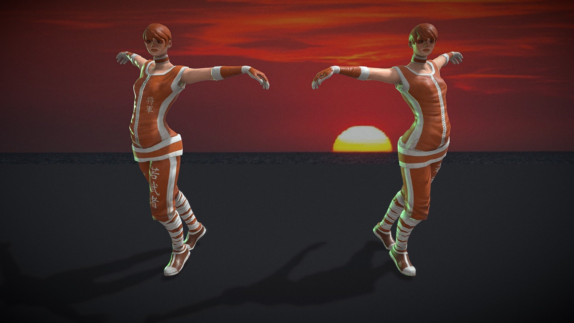 Twin Dancing Characters Dance Sunset Animation 3d Model By Lasquetispice Cc9d3e7 Sketchfab 5393