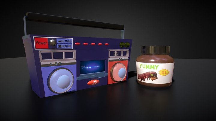 radio and yummy 3D Model
