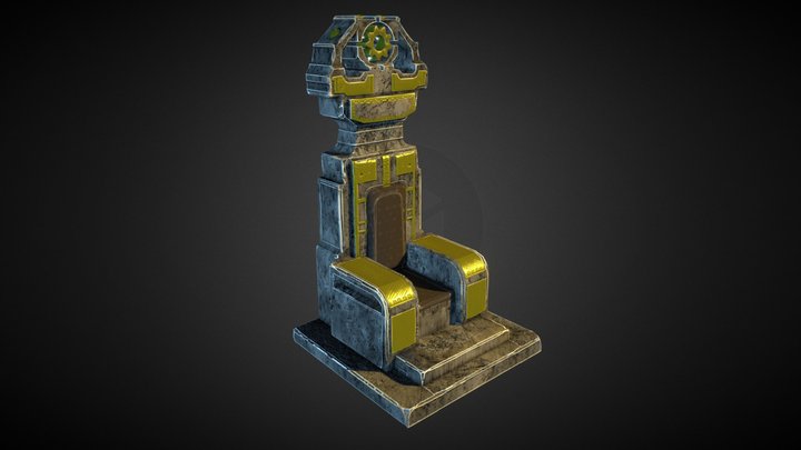 Dworfes King throne 3D Model