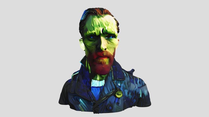 aicreated  Van Gogh – Kostenloses 3D-Modell STL