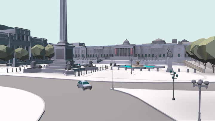 Trafalgar Square 3D Model