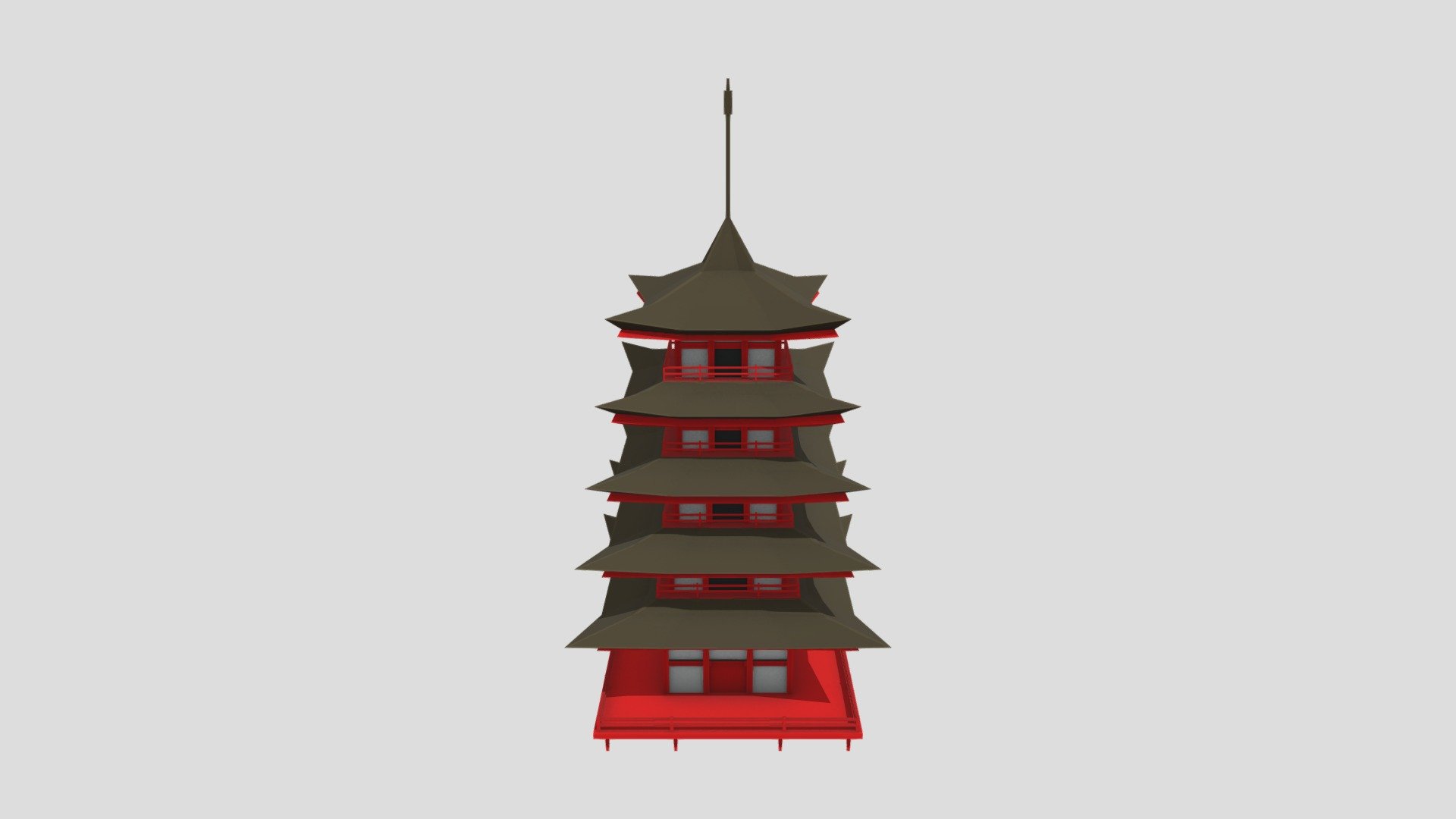 Pagoda - Low Poly