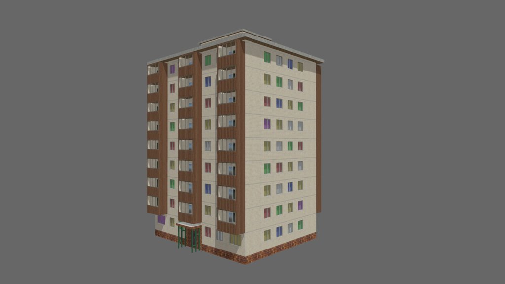 Box-like building