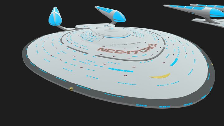 Conwiendge Class USS-Enterprise-K/L 3D Model