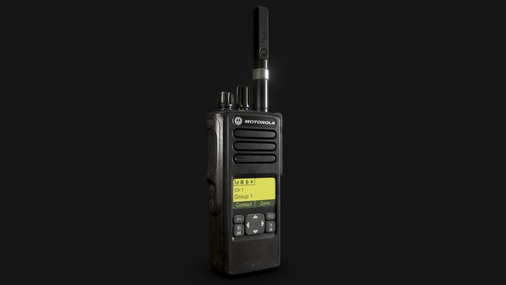 Walkie-talkie Motorola DP4600 3D Model