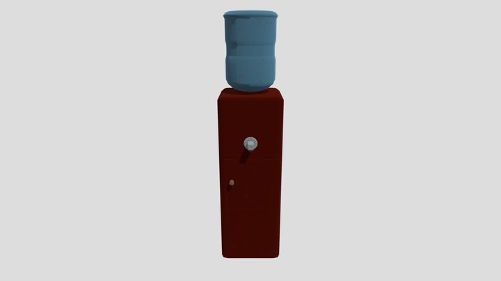 80s Water Dispenser 3D Model