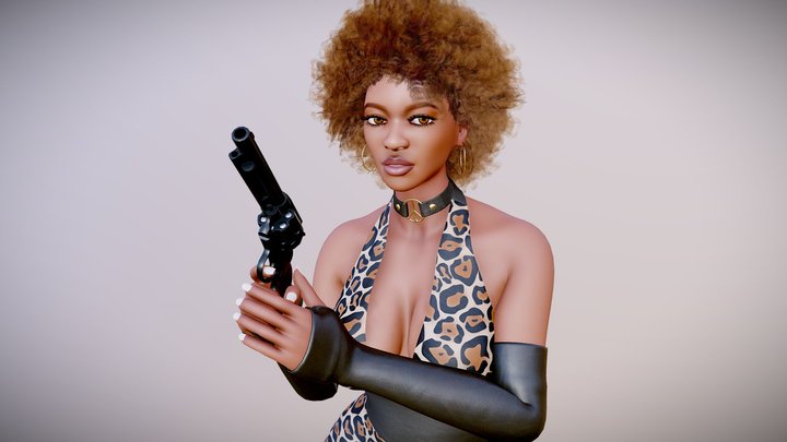 Funky Woman - Female Character Preview 3D Model