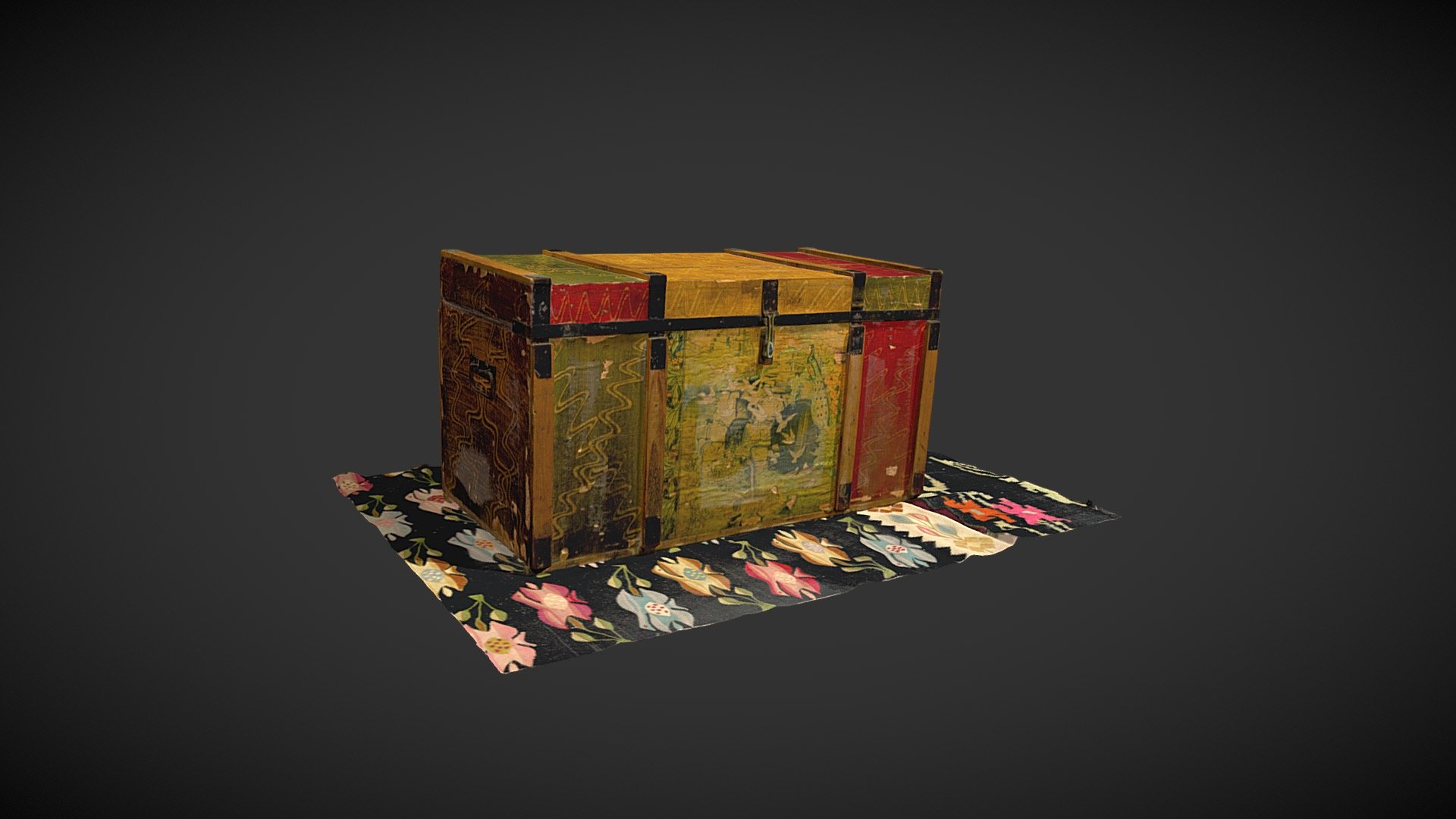 Ladă de zestre — Sketchfab embed 3D viewer