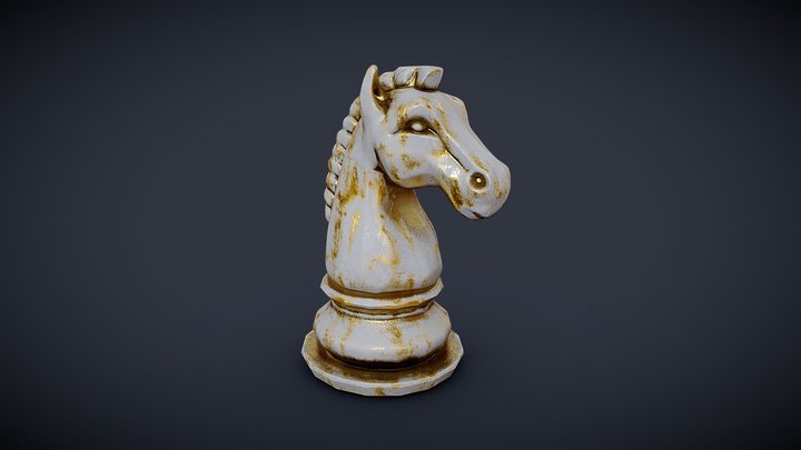Horse chess piece 3D Model