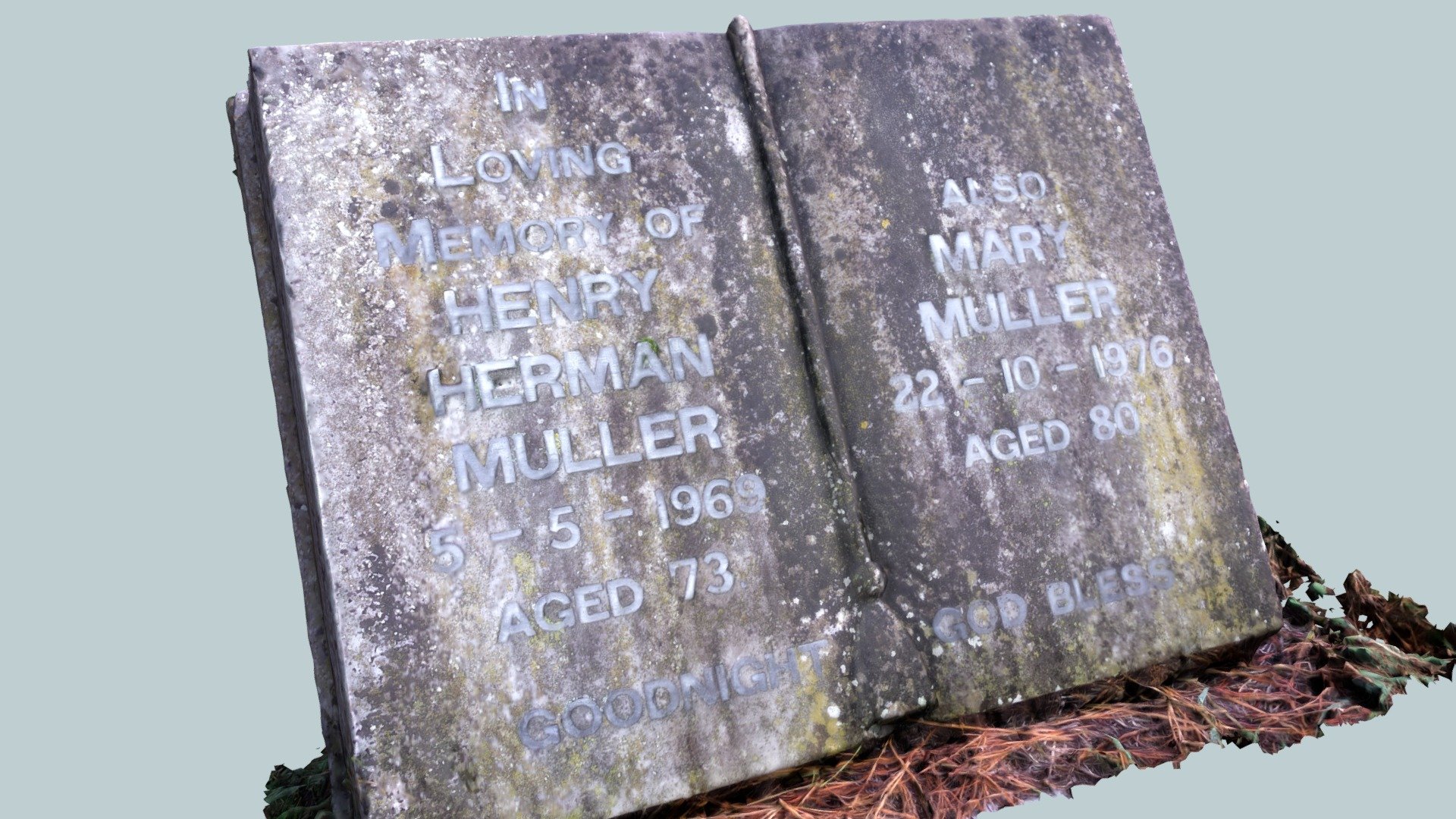 Gravebook gravestone