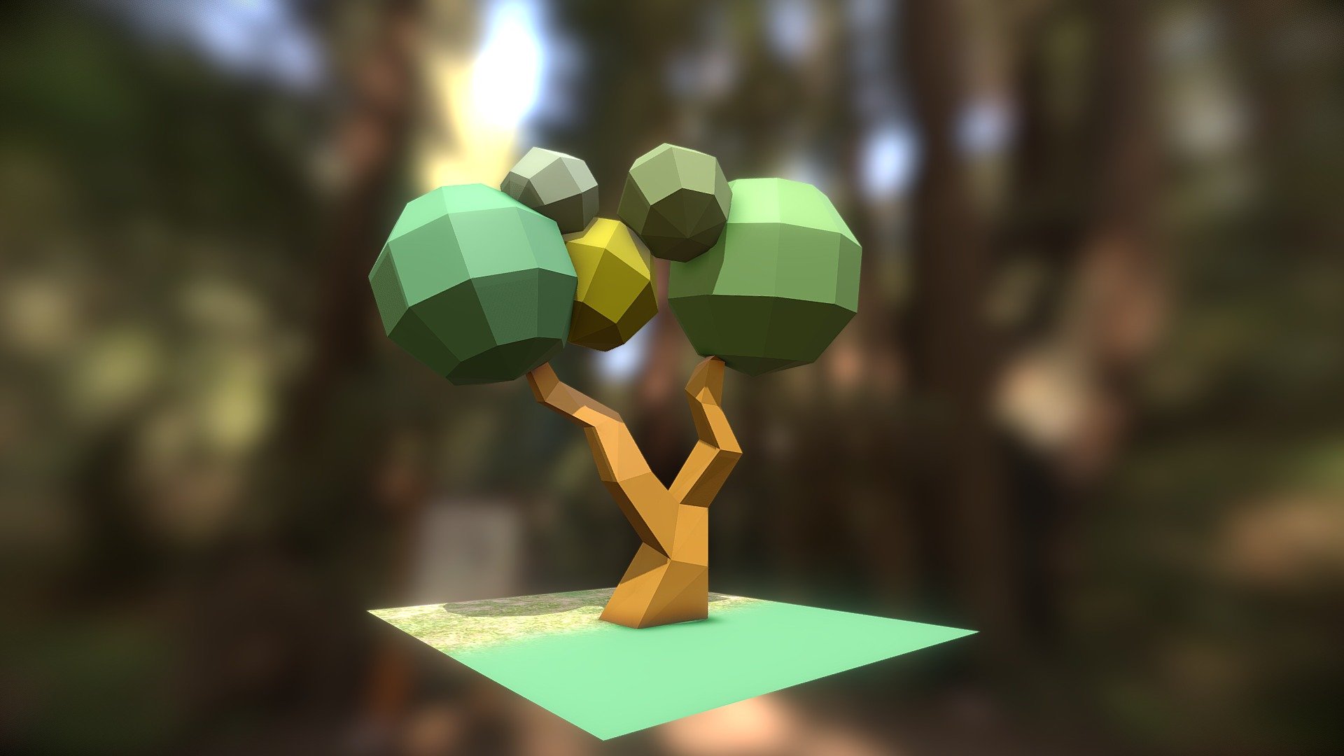 Arbol lowpoly