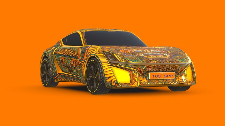 XTAON Art Car Zacky Romiz 3D Model