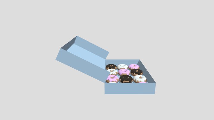 Donutbox 3D Model