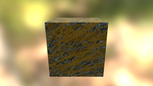 Crappy Iron Ore Block 3D Model
