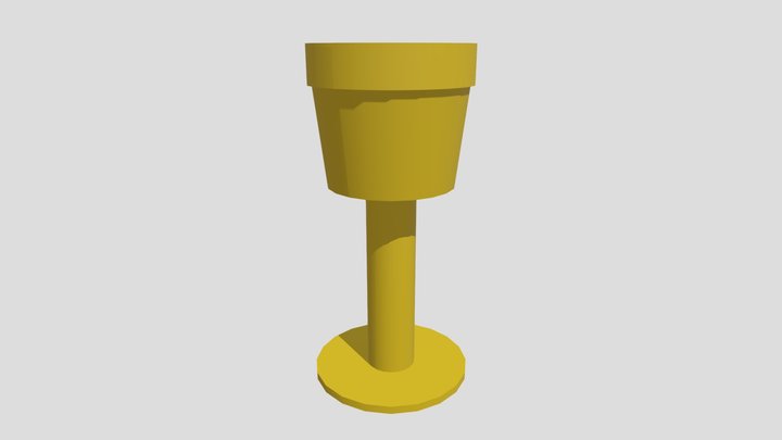 Gold Goblet 3D Model