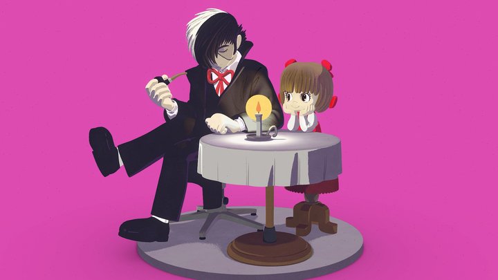 BlackJack x Pinoko 3D Model