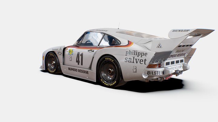 Porsche racing 935 k3 1979 3D Model